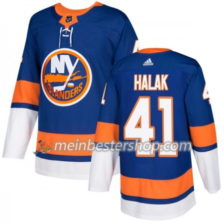 New York Islanders Jaroslav Halak 41 Adidas 2017-2018 Royal Trikot Authentic - Herren New York Islanders Jaroslav Halak 41 Adidas 2017-2018 Royal Trikot Authentic - Herren